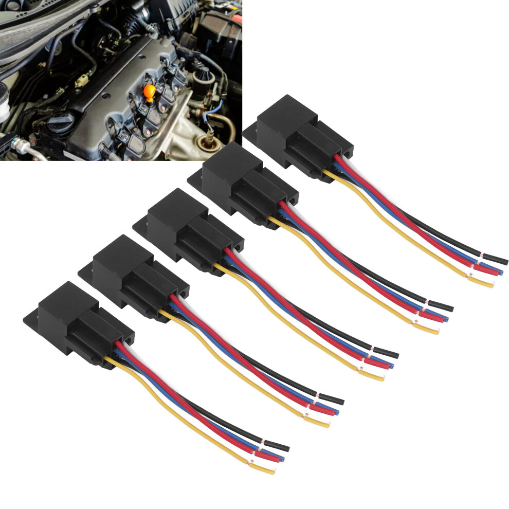 5Pcs 12V 40A Automotive Relay 5 Pin Copper Abs Shell Jd1914 3271356512487