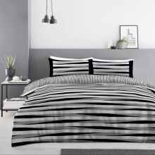 (MARGOT, King) Reversible Duvet Cover Set with Fitted Sheet & Pillowcases in Multiple Sizes