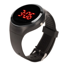 Kinder Digital-Sportuhr Rot LED-Display Für Outdoor & Alltag Schwarz