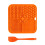 Protective Silicone Pet Feeding Pad For-Orange mat with oran 1