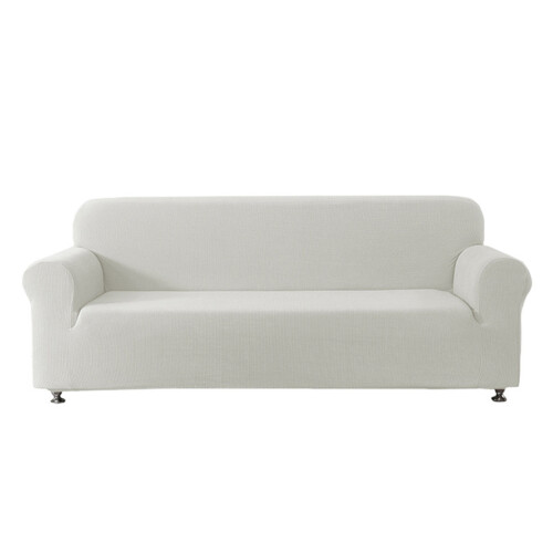 Sofa-Schonbezug, Polyester, elastische Designs,-Dreisitzer Weiß