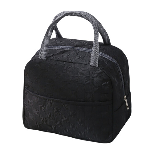 Spacious Leakproof Lunch Bag Thermal Retaining Bubble-Black