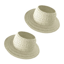 Party Hat For Dolls  Empty Top Straw  Costume-Milk White