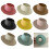 Doll Sun Hat With Empty Top  Miniature Straw Hat  For-Meat Pink 4