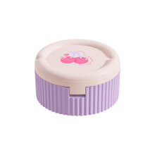 Travel Friendly Silicone Pills Container and Foldable-Purple