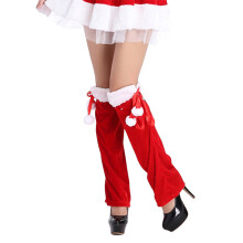 Chapeau de père Noël rouge de noël avec gants-Jeux de jambes