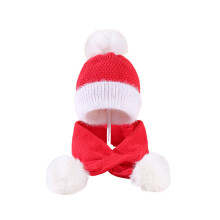 Christmas Knitted Winter Hat Neck Scarf Baby Supplies Warm