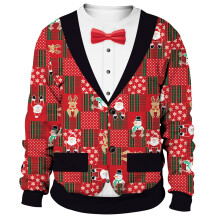 Sweat-shirt élégant à motif de noël, pull chaud et-Style 8 XXL