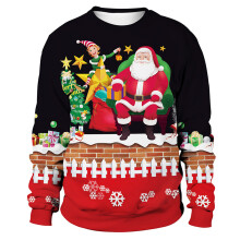 Sweat-shirt de noël imprimé 3D pour femmes,-Style 2M