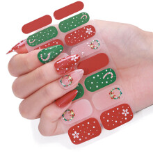 Festive Nail Decals Christmas Themed Nail Stickers Nail-ZE0641