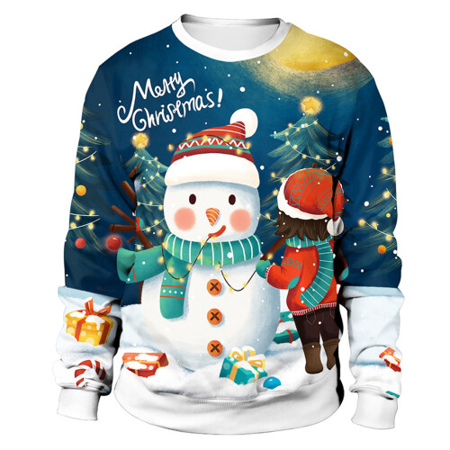Pull de noël chaud à manches longues pour femmes,-Style 5M