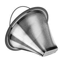 Durable Nonrust Steel Permanent Coffee Filter Fine-Double layer