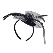 Top Hat&Black Spiders Hair Hoop Woman Photography-Black