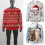 Sweat-shirt élégant à motif de noël, pull chaud et-forme3 M 4
