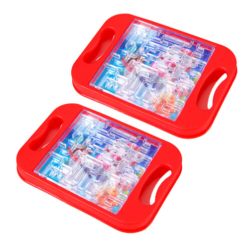 2 Stuks Handheld Balans Ballen Doolhof Board Speelgoed Handheld
