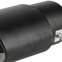 Auspuffblende aus Edelstahl für Auto, 8,5 cm x 14 cm, universal, schwarz