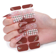 Kerst nagelstickers set waterdichte kerstman-ZE0642