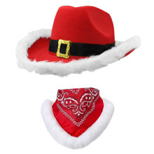 Cowgirl Hat+ Bandana Set Elegant Photo Props Christmas-SET1