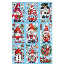 Kerstraamstickers Decoraties 9 Vellen Kerst Elfen Raamstickers