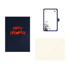 3D Popup Halloween Card With Vampires Haunting House Invitation