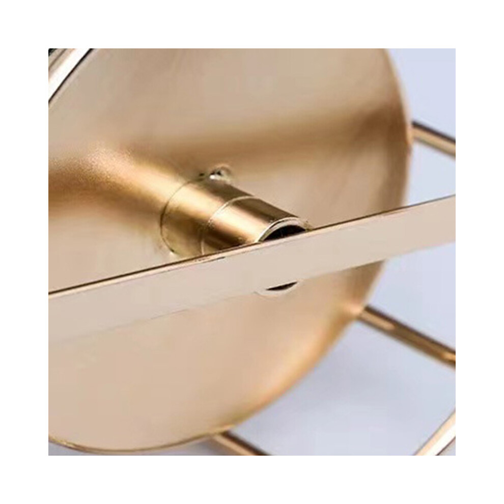 Golden Electroplate Rotating Candlestick 20x12cm for Wedding & Home-image-OPC-PMH7FXH-NEW