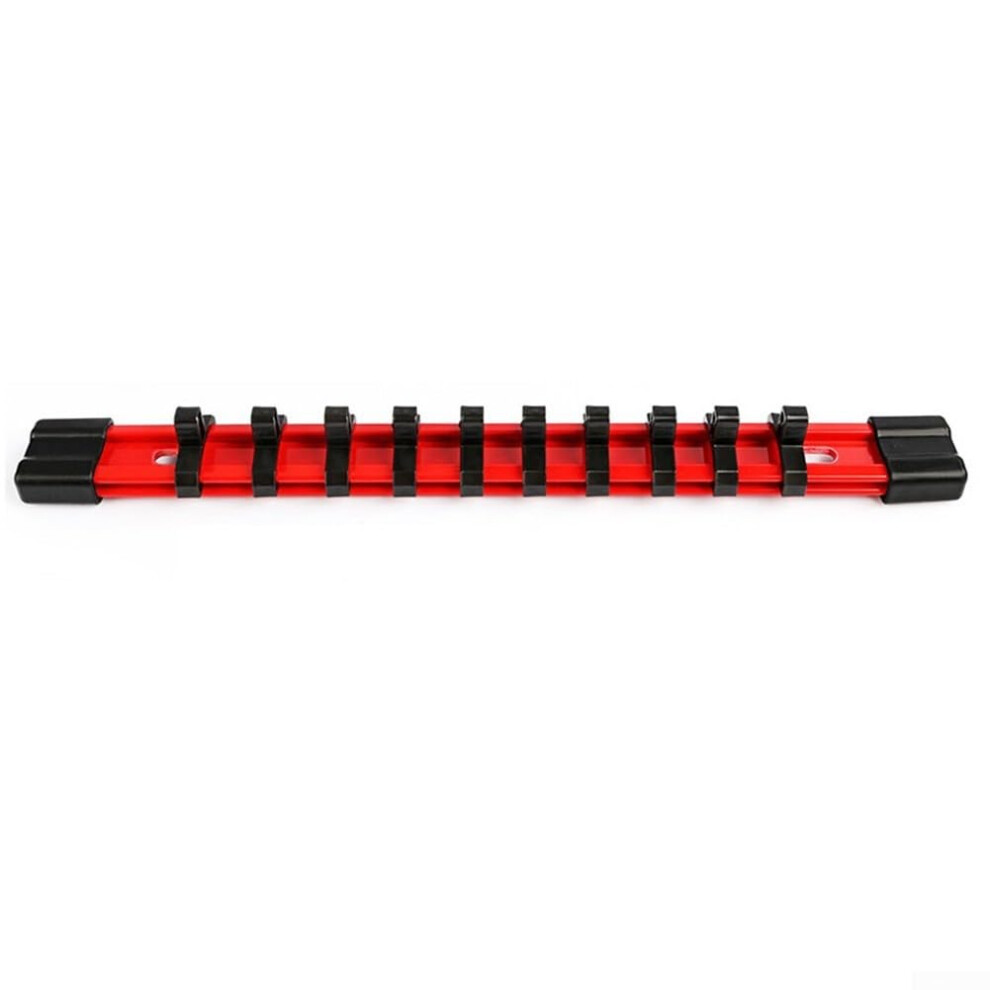 Adjustable Abs Socket Organizer Rack With Sliding Rail For Wrenches And Sockets, Sae And Metric Compatible, Small 9067246406370