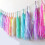 Guirlande de pompons en papier DIY, paquet de 3, pour-Beige 5