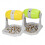 Distributeur de collations pour chiens, jouet de Puzzle-Jaune 4