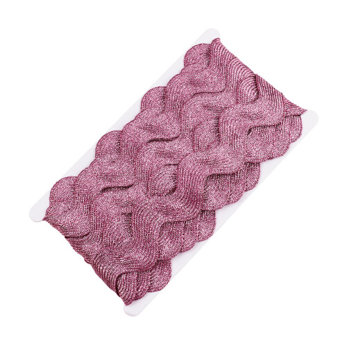 10 Yards S-förmiges Polyester-Gurtband, 25 mm, Nähen,-Rosa