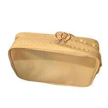 Multifunktionale Kosmetiktasche aus Polyester,-Beige große Größe