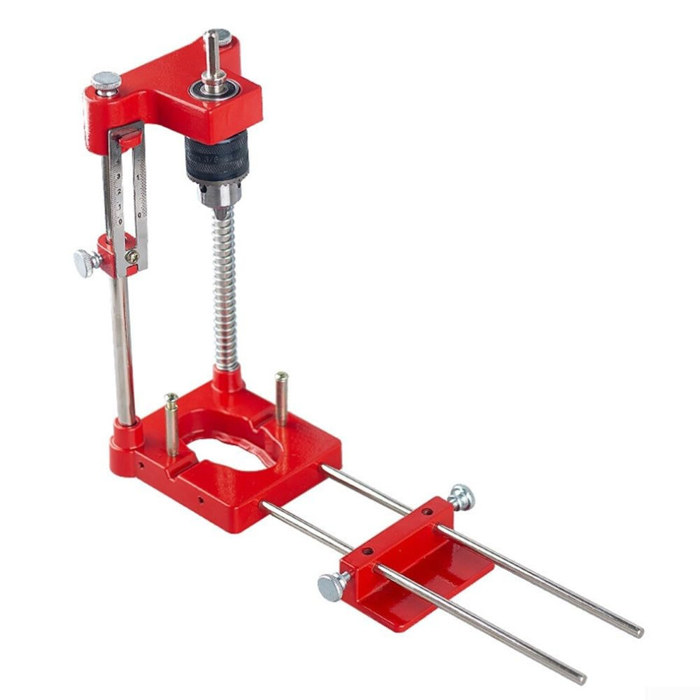 Adjustable Wood Drilling Locator Positioning Tool Aluminum Alloy Construction 1.5-10Mm Chuck For Woodworking Projects 9067246406653