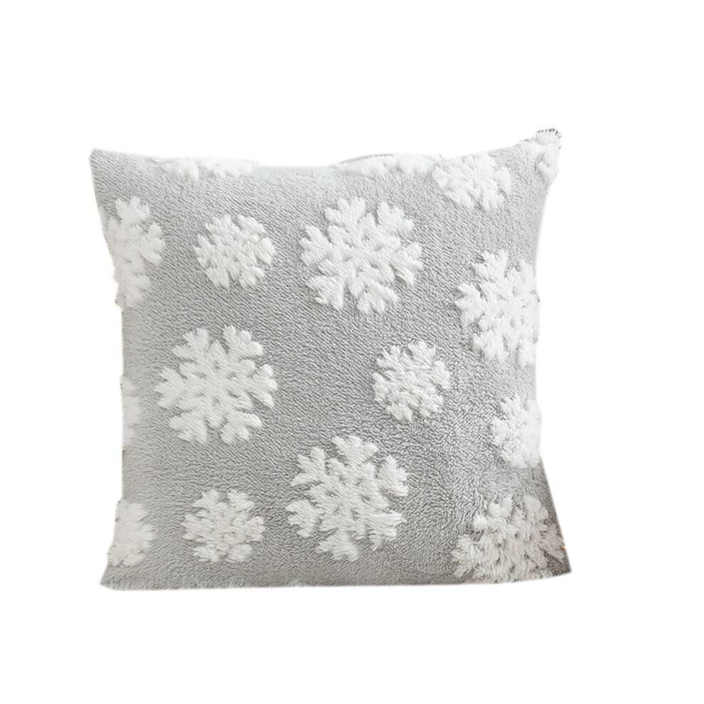Christmas Plushie Pillowcase Decorative Snowflake-Style 10