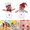 Festival Gingerbreads Man Shape Snacks Storage Jar-Red Hat 3