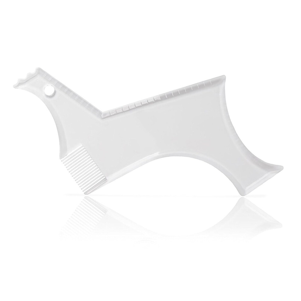 One Piece Transparent Beard Shaper Template Symmetric Lines Hairline Template For Trimmer Clipper Line Up Facial Hair