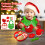 Silicone Tableware Set Christmas Themed Washable Children-Red 3