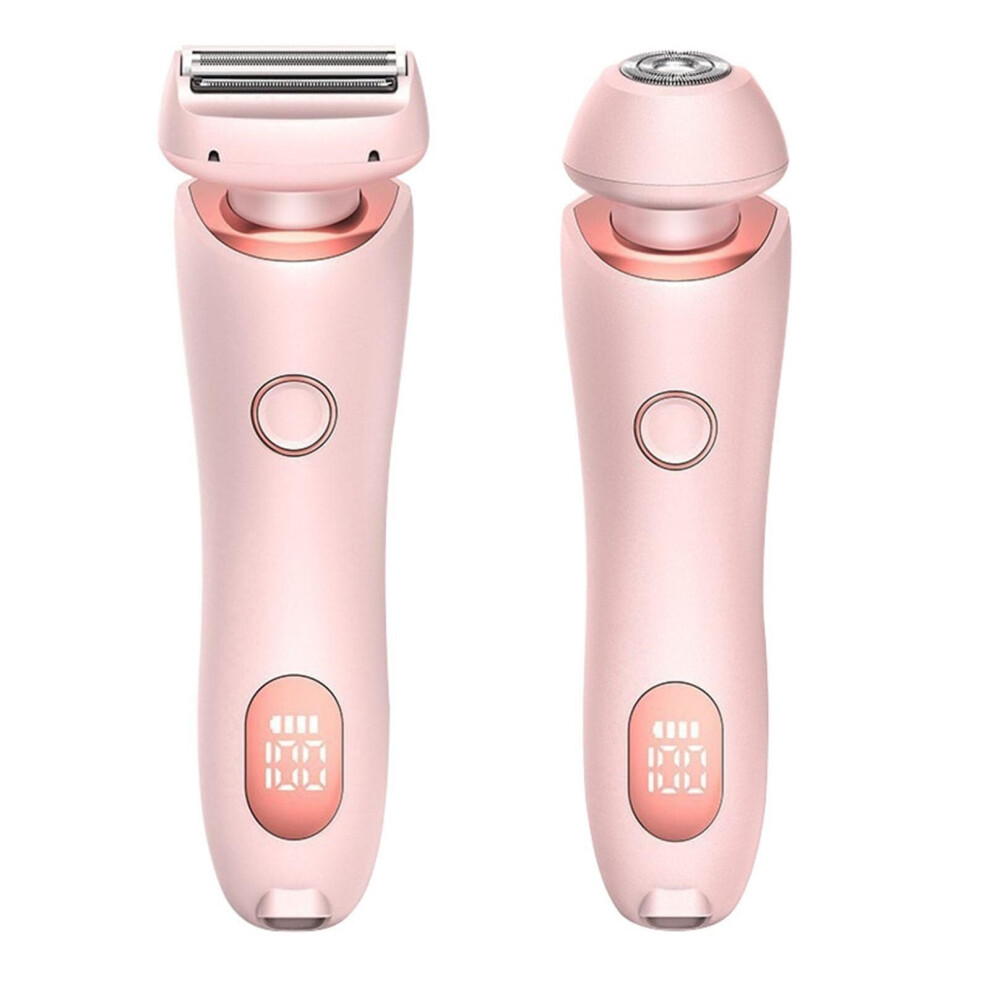Pro Shaver 2-In-1 Electric Shaver For Women, Full Body, Digital Display, Painless For Sensitive Skin, Wet & Dry, Pink