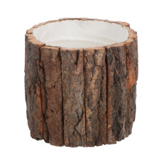 blumenvase holzrinde, für wohndekoration