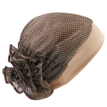 bequeme Turbanmütze mit Blumenmuster, elastisch, für Erwachsene