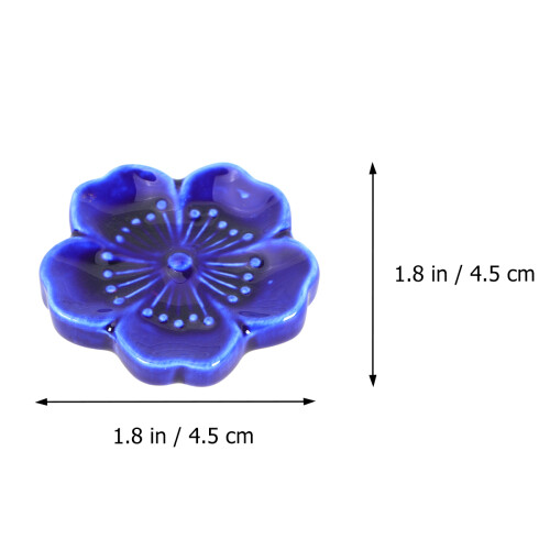 6 Stuks Eetstokjeshouder Keramisch Donkerblauw 1