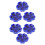 6 Stuks Eetstokjeshouder Keramisch Donkerblauw 11