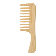 Bamboo Wide Tooth Comb Vintage Style Handle Large Tooth Anti-Static For Curly Hair Detangling For Women