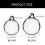 Folding Christmas Wreath Protective Bag-White diameter 76cm 4