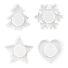 Candlestick Mold Epoxy Mould for Table Decorations Christmas