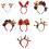 Soft And Adjustable Reindeer Antler Headband-Bow bear doll 2