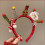 Soft And Adjustable Reindeer Antler Headband-Bow bear doll 7