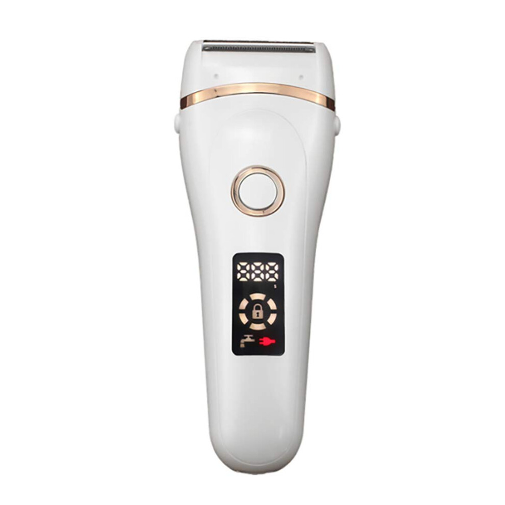 Women Electric Razor Painless Trimmer USB Rechargeable Body Hair Shaver LCD Display
