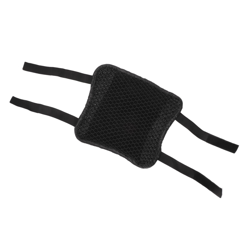 3D Double Layer Motorcycle Seat Cushion S, Breathable & Shock Absorbent Black 5031356519514