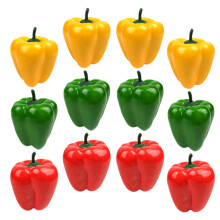 12Stück Paprika Modell Künstliche Fotopropz Falsches Gemüse