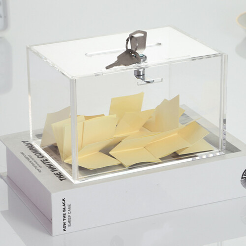 Collection Box Mit Fenster Briefkasten Transparent 1Set 2