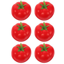 6St. Falsche Tomaten Lebensechte Gemüsemodelle Fotoprop